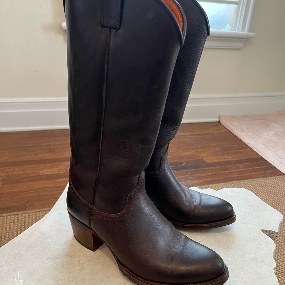 Chocolate brown Frye boots